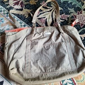 Baggallini Large Tote: Green and Orange